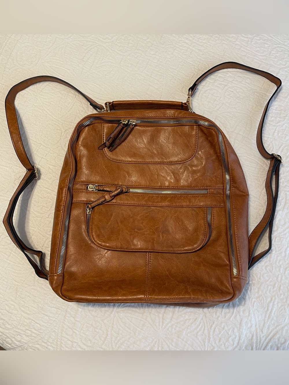Vegan Leather Backpack